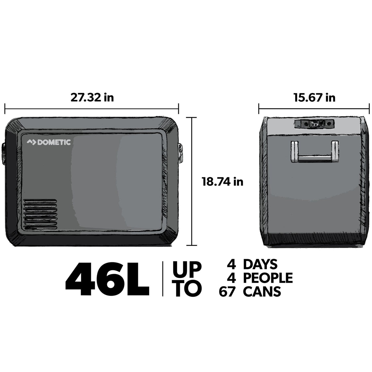 Dometic CFX3 45 – bärbar kyl/frysbox