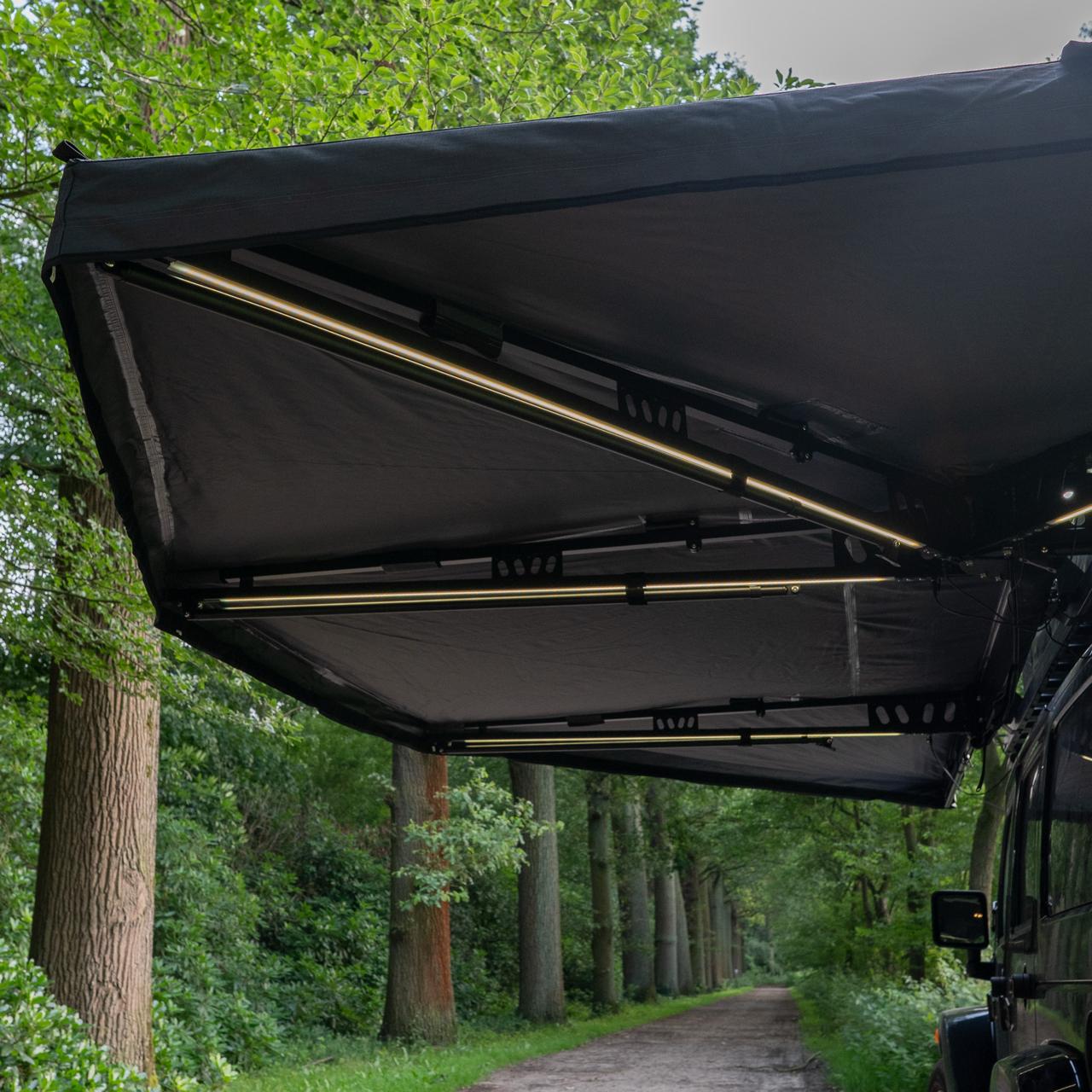The Fan 270 degrees XL – awning for car and Overland | Roof Tentters