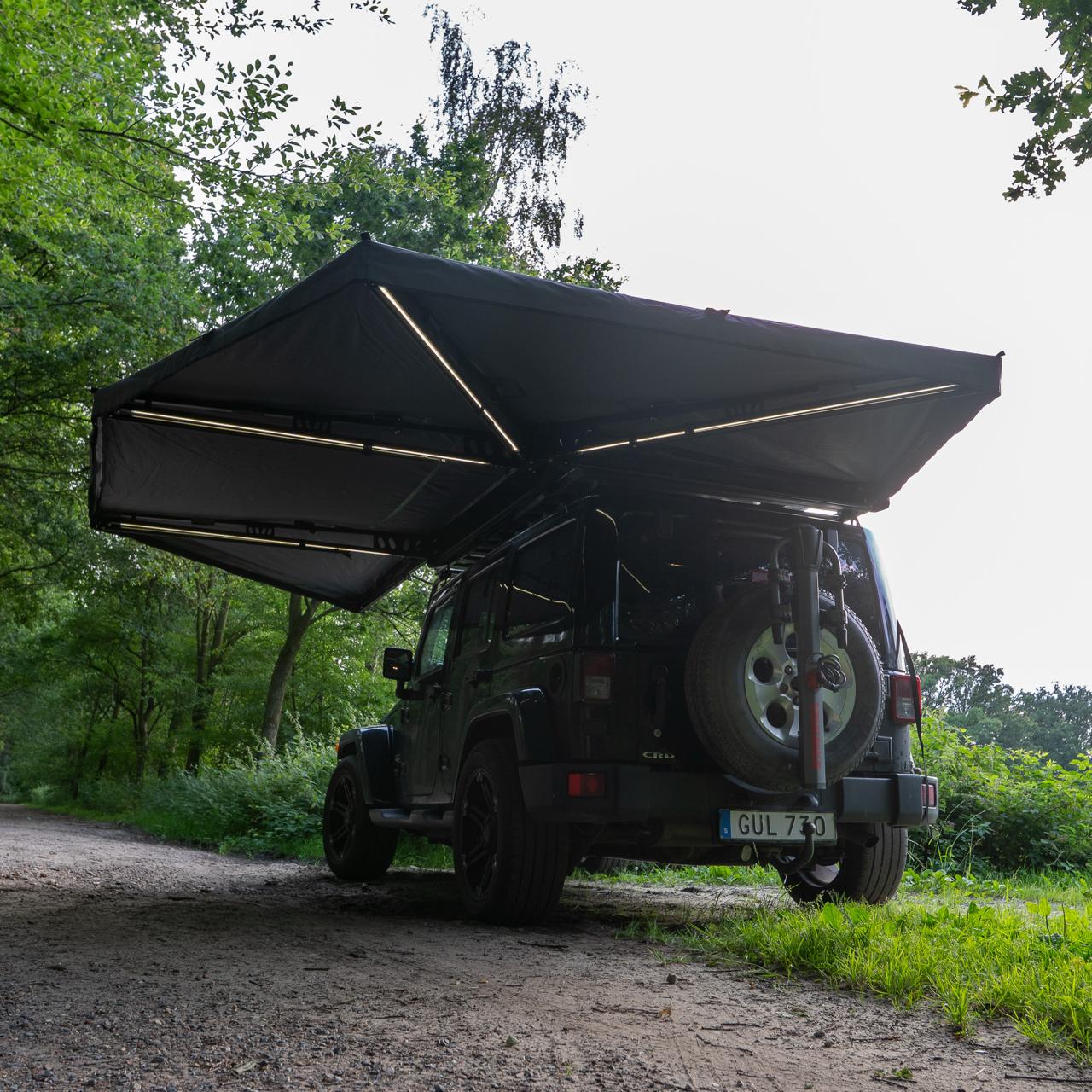 The Fan 270 degrees XL – awning for car and Overland | Roof Tentters